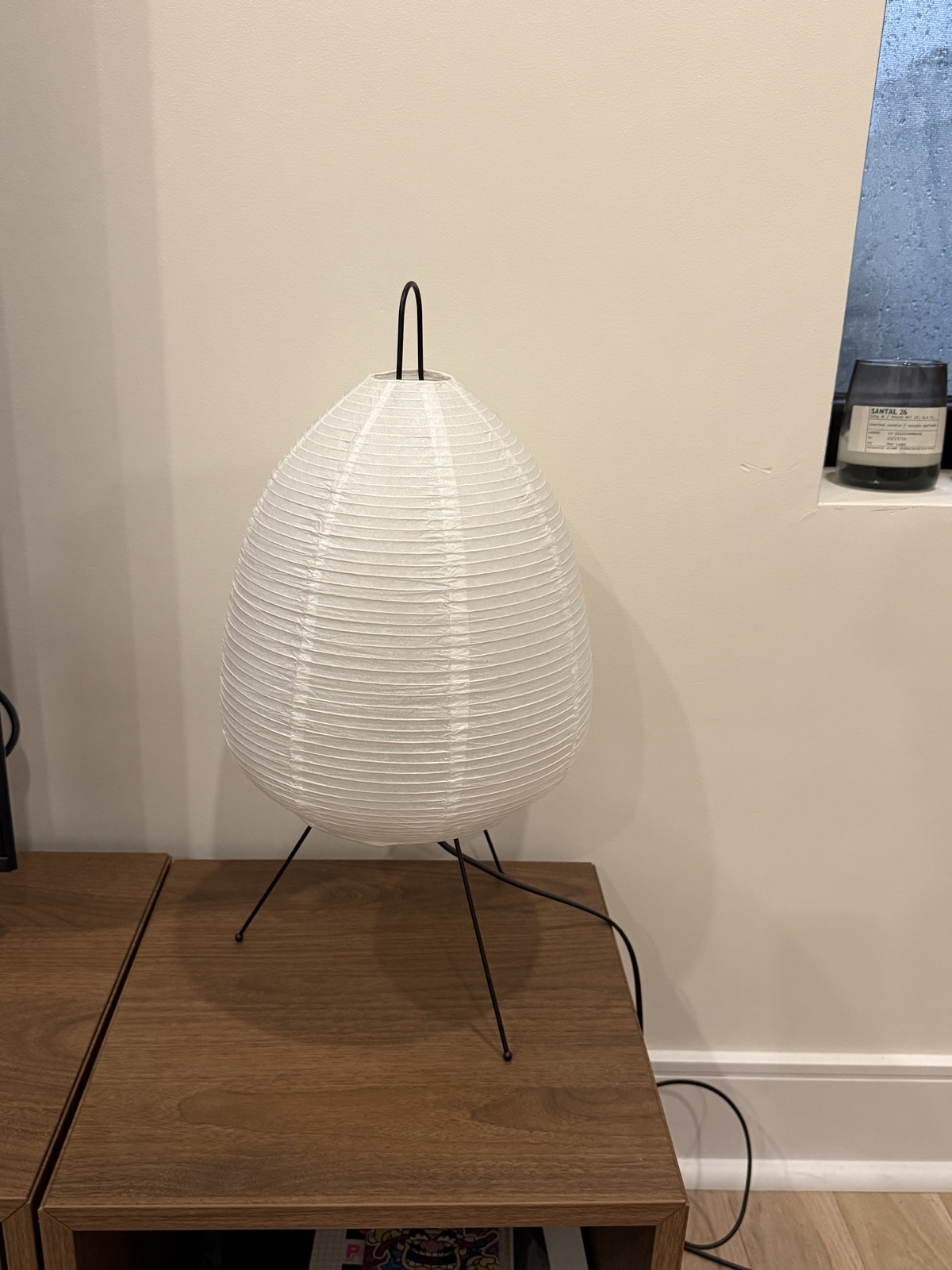 Rice Paper Tripod Lamp